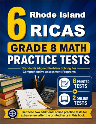 6 Rhode Island RICAS Grade 8 Math Practice Tests