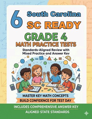 6 South Carolina SC READY Grade 4 Math Practice Tests