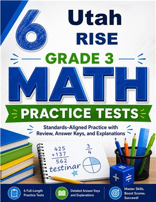 6 Utah RISE Grade 3 Math Practice Tests