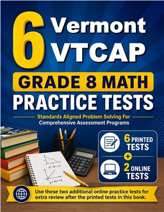6 Vermont VTCAP Grade 8 Math Practice Tests