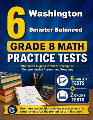 6 Washington Smarter Balanced Grade 8 Math Practice Tests