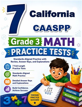 7 California CAASPP Grade 3 Math Practice Tests