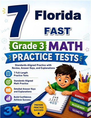 7 Florida FAST Grade 3 Math Practice Tests