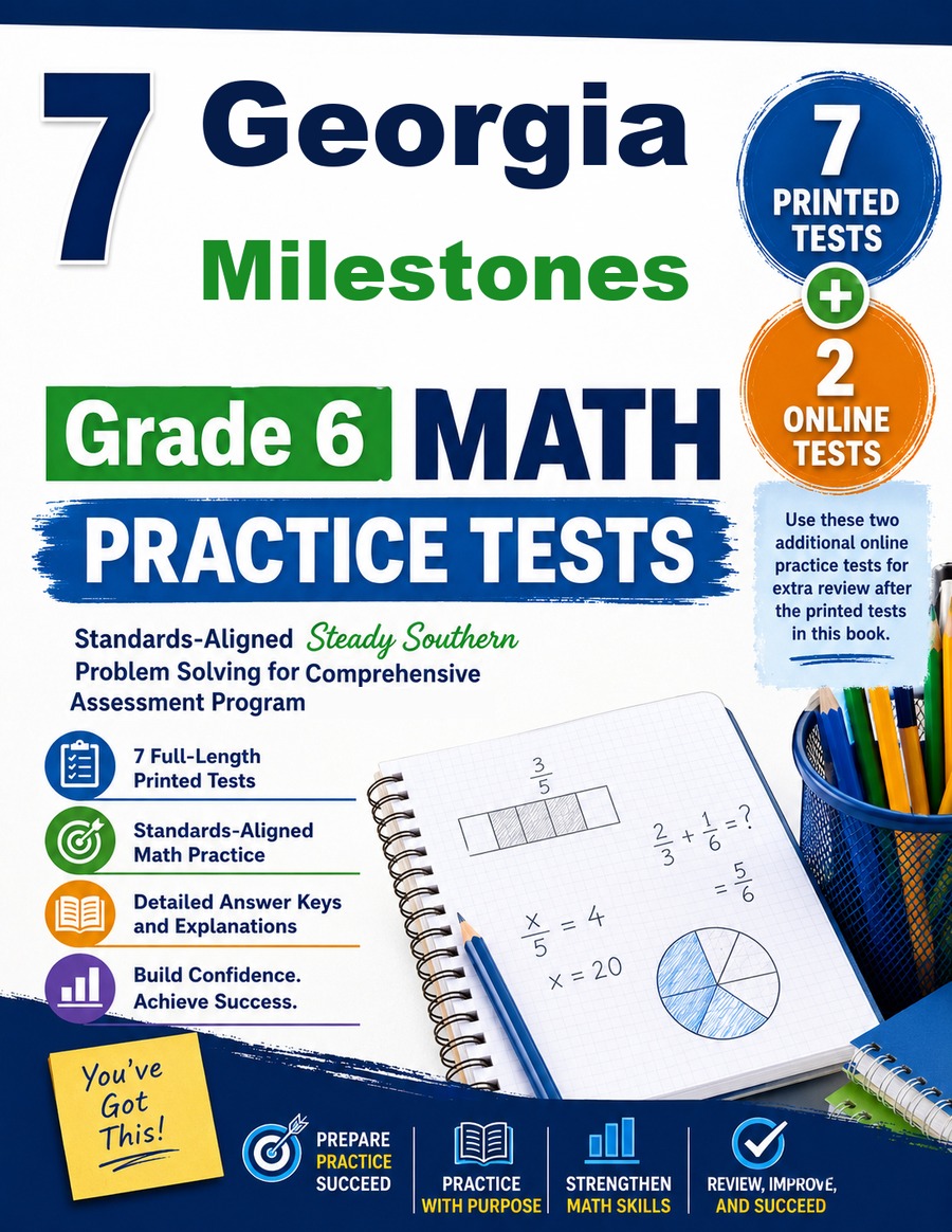 7 Georgia Milestones Grade 6 Math Practice Tests
