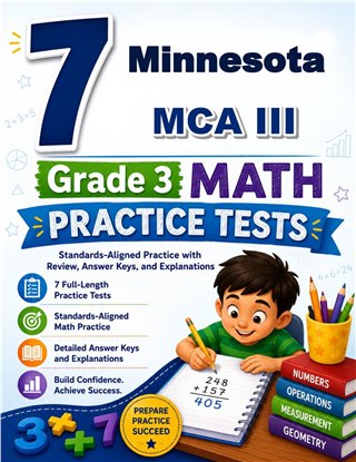 7 Minnesota MCA III Grade 3 Math Practice Tests
