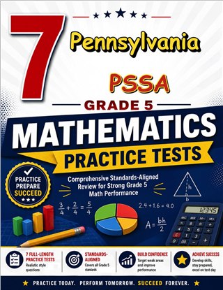 7 Pennsylvania PSSA Grade 5 Math Practice Tests