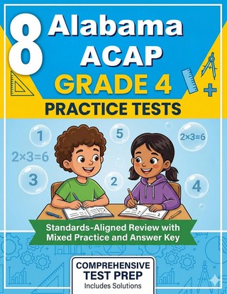 8 Alabama ACAP Grade 4 Math Practice Tests