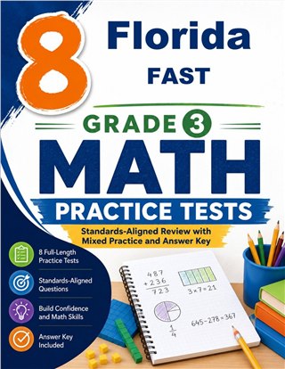 8 Florida FAST Grade 3 Math Practice Tests