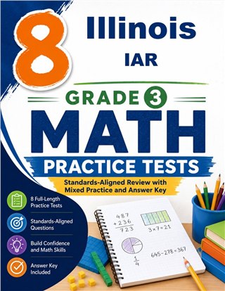 8 Illinois IAR Grade 3 Math Practice Tests