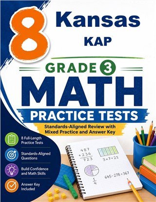 8 Kansas KAP Grade 3 Math Practice Tests