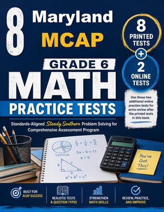 8 Maryland MCAP Grade 6 Math Practice Tests