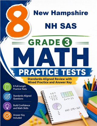 8 New Hampshire NH SAS Grade 3 Math Practice Tests