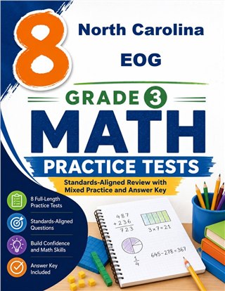 8 North Carolina EOG Grade 3 Math Practice Tests
