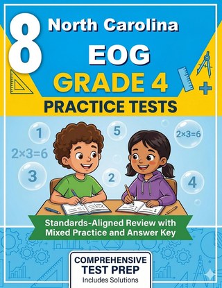 8 North Carolina EOG Grade 4 Math Practice Tests