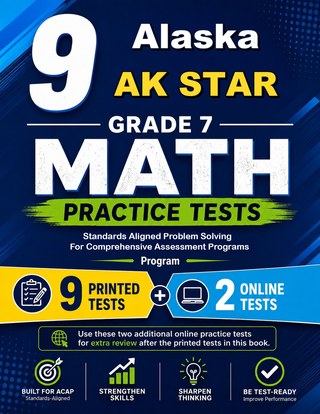 9 Alaska AK STAR Grade 7 Math Practice Tests