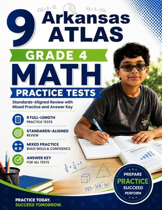 9 Arkansas ATLAS Grade 4 Math Practice Tests