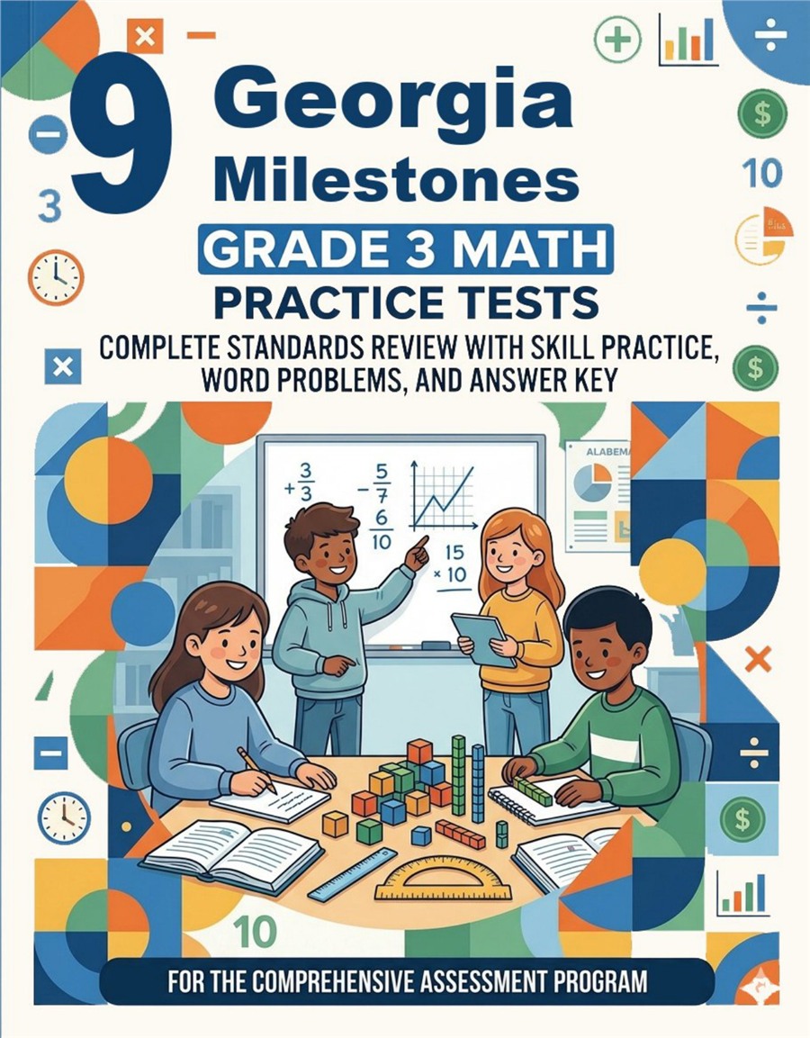 9 Georgia Milestones Grade 3 Math Practice Tests