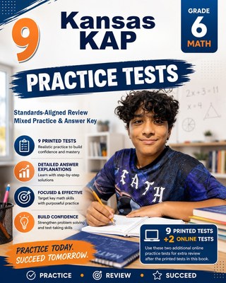 9 Kansas KAP Grade 6 Math Practice Tests