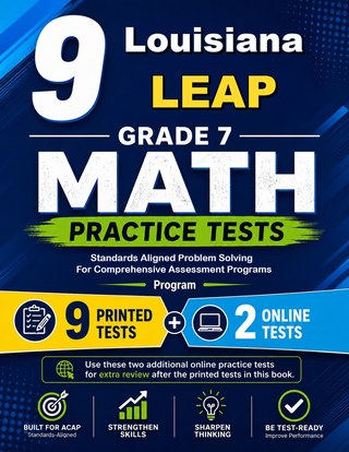 9 Louisiana LEAP Grade 7 Math Practice Tests