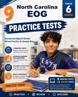 9 North Carolina EOG Grade 6 Math Practice Tests