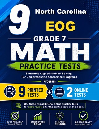 9 North Carolina EOG Grade 7 Math Practice Tests