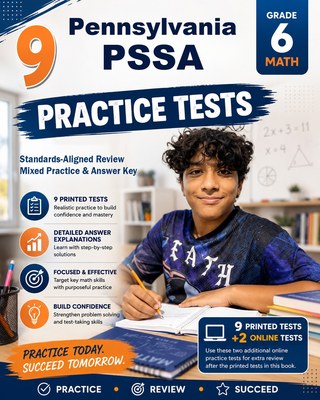 9 Pennsylvania PSSA Grade 6 Math Practice Tests