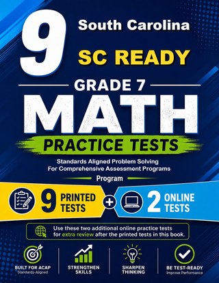 9 South Carolina SC READY Grade 7 Math Practice Tests