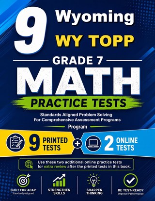 9 Wyoming WY TOPP Grade 7 Math Practice Tests