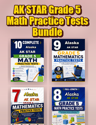 The Alaska AK STAR Grade 5 Math Practice Tests Bundle
