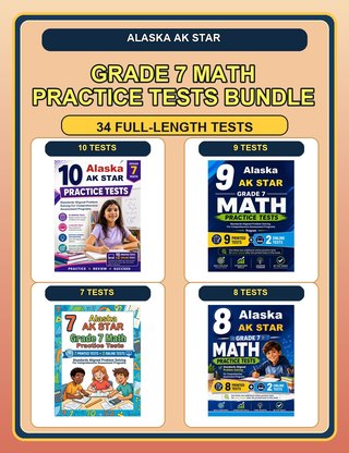 The Alaska AK STAR Grade 7 Math Practice Tests Bundle
