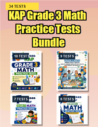 The Kansas KAP Grade 3 Math Practice Tests Bundle