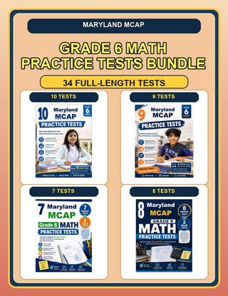 The Maryland MCAP Grade 6 Math Practice Tests Bundle