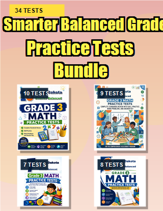 The South Dakota Smarter Balanced Grade 3 Math Practice Tests Bundle
