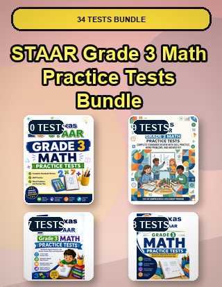 The Texas STAAR Grade 3 Math Practice Tests Bundle