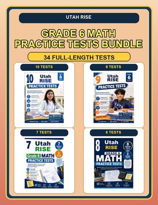 The Utah RISE Grade 6 Math Practice Tests Bundle