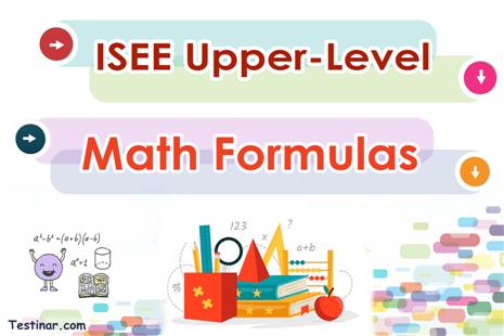 ISEE Upper-Level Math Formulas