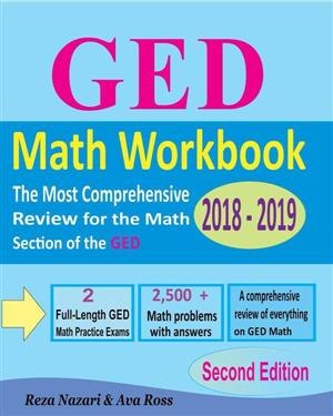 GED Math Workbook 2018 2019 Second Edition