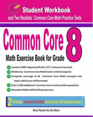 Common Core Math Exercise Book for Grade 8