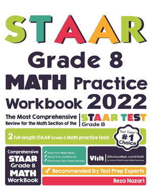 STAAR Grade 8 Math Practice Workbook