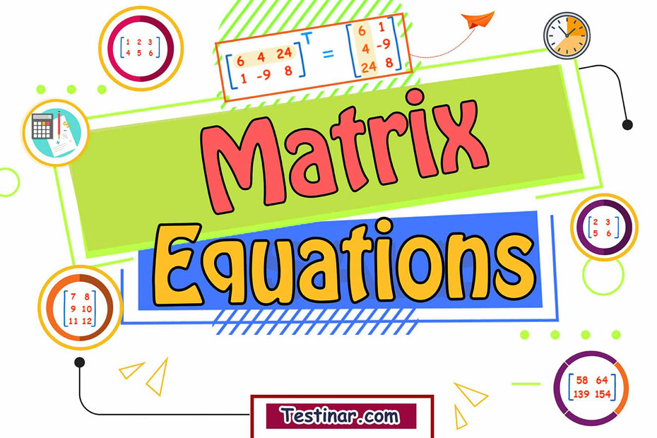 How to Solve Matrix Equations