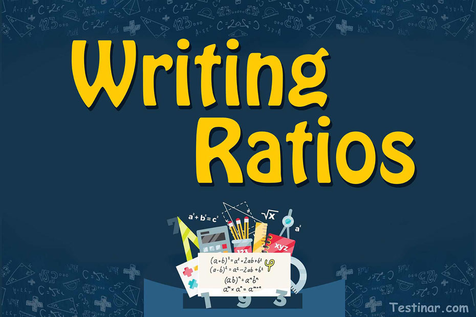 How to write a ratio in math