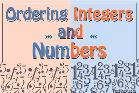 How to Order Integers and Numbers