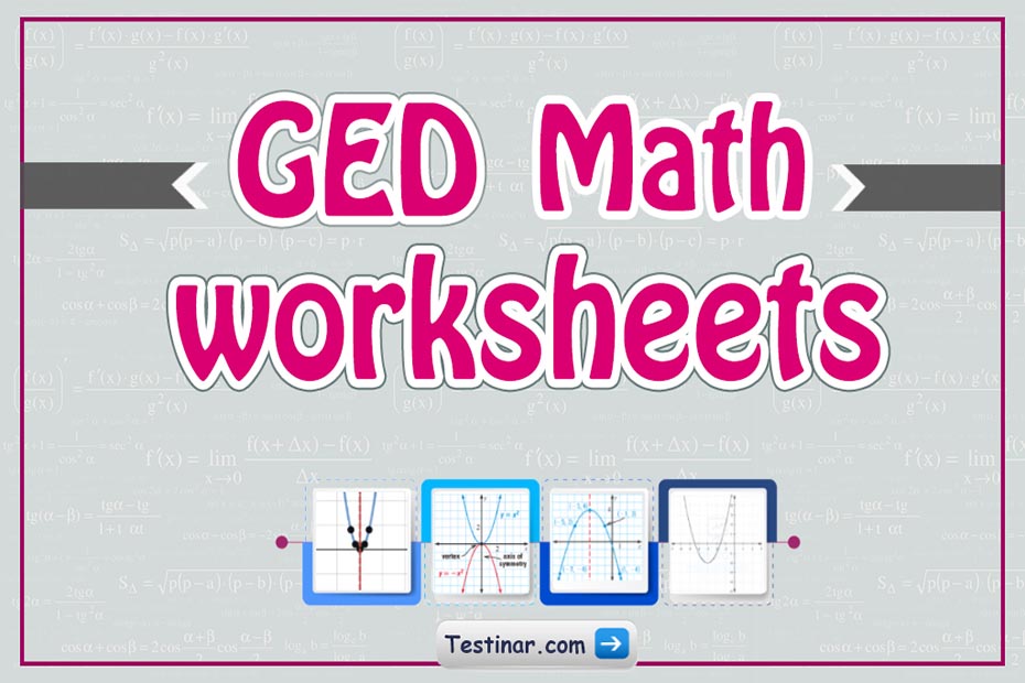 GED Math Worksheets FREE Printable