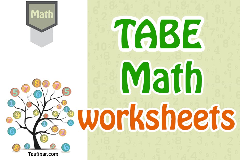 TABE Math Worksheets FREE Printable