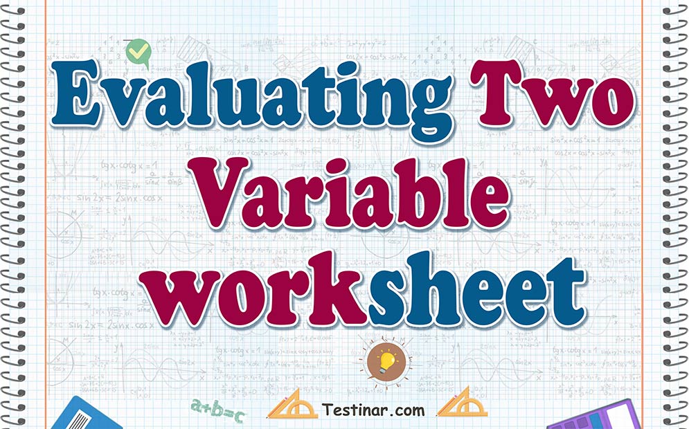 Evaluating Two Variables worksheets