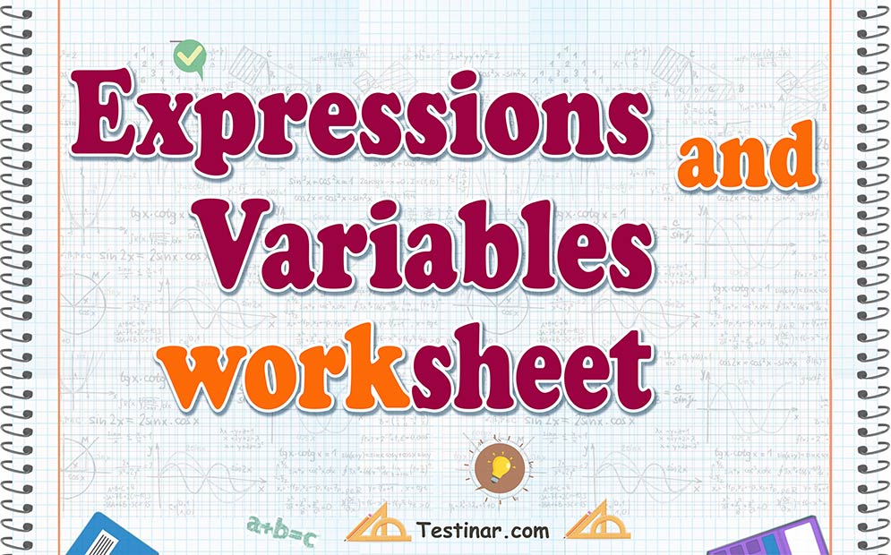 Expressions and Variables worksheets