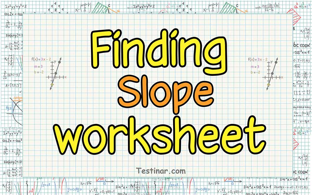 Finding Slope worksheets