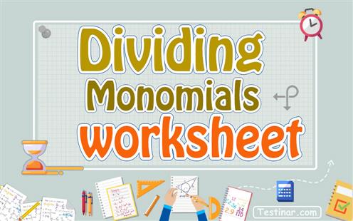 Dividing Monomials worksheets