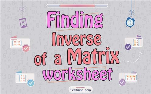 Finding Inverse of a Matrix worksheets