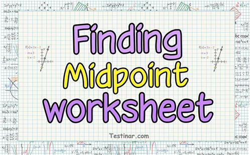 Finding Midpoint worksheets